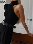 Body Feminino Gola Alta Um Ombro Só