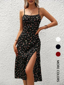 Vestido Midi Floral Boêmio sem Manga