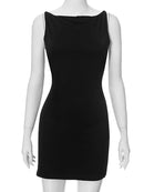 Vestido Mini Transpassado Estilo Y2K
