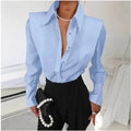 Camisa Social Feminina Chiffon