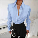 Camisa Social Feminina Chiffon