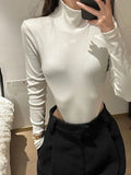 Body Feminino Gola Alta Recorte Vazado