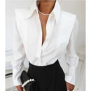 Camisa Social Feminina Chiffon