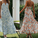 Vestido Longo Floral Ombro a Ombro