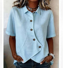 Camisa Social Feminina Manga Curta