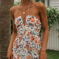 Vestido Longo Floral Ombro a Ombro