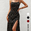 Vestido Midi Floral Boêmio sem Manga
