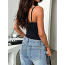 Body Feminino Alça Fina Decote V