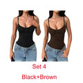 Body Feminino Alça Fina Decote V