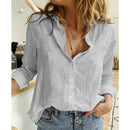 Camisa Social Feminina Gola Francesa