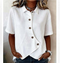 Camisa Social Feminina Manga Curta