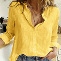 Camisa Social Feminina Gola Francesa
