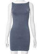 Vestido Mini Transpassado Estilo Y2K