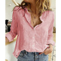 Camisa Social Feminina Gola Francesa