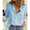 Camisa Social Feminina Gola Francesa