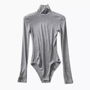 Body Feminino Gola Alta Recorte Vazado