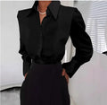 Camisa Social Feminina Chiffon