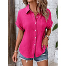 Camisa Social Feminina Gola Careca