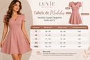 Vestido Evasê Elegante Gola em V
